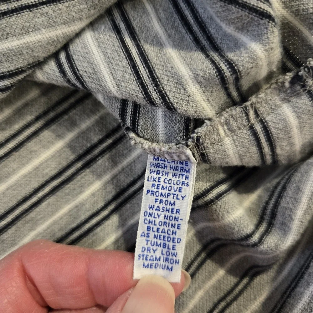 Polo Ralph Lauren Black‎ Gray White Stripes 2XL XXL